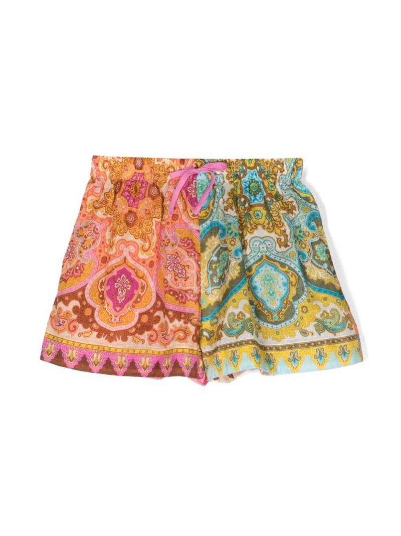 ZIMMERMANN Kids paisley-print cotton shorts - Pink von ZIMMERMANN Kids