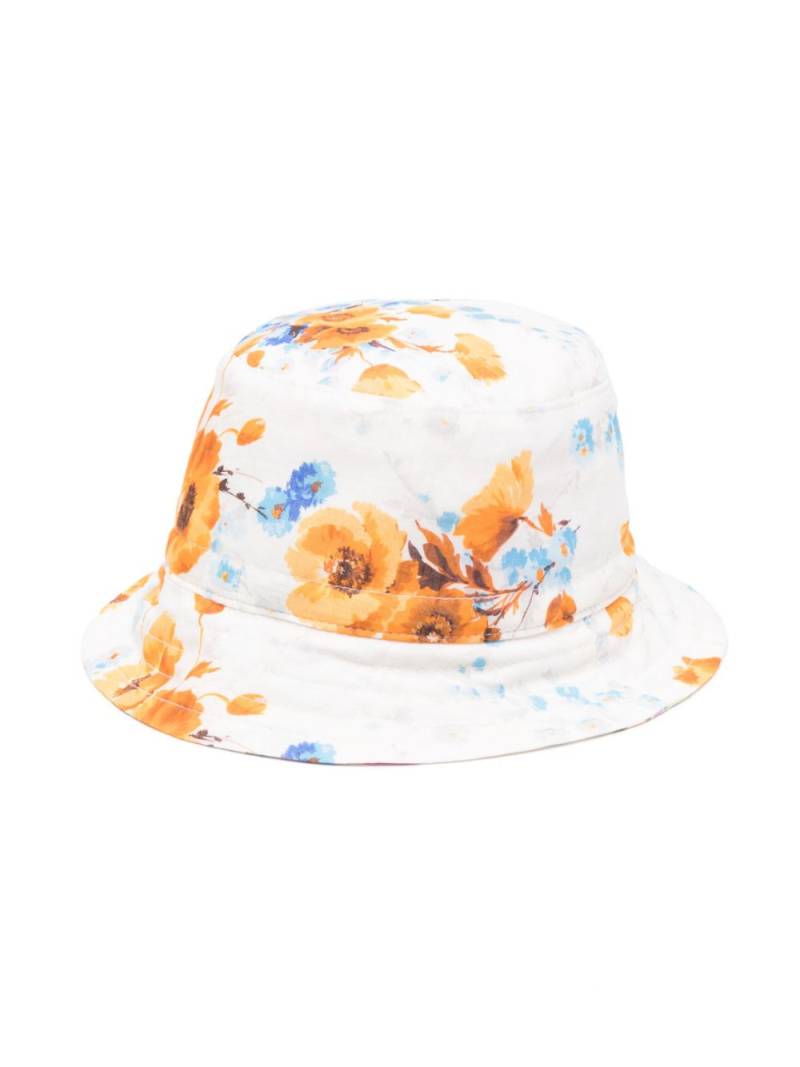 ZIMMERMANN Kids reversible floral-print bucket hat - Neutrals von ZIMMERMANN Kids