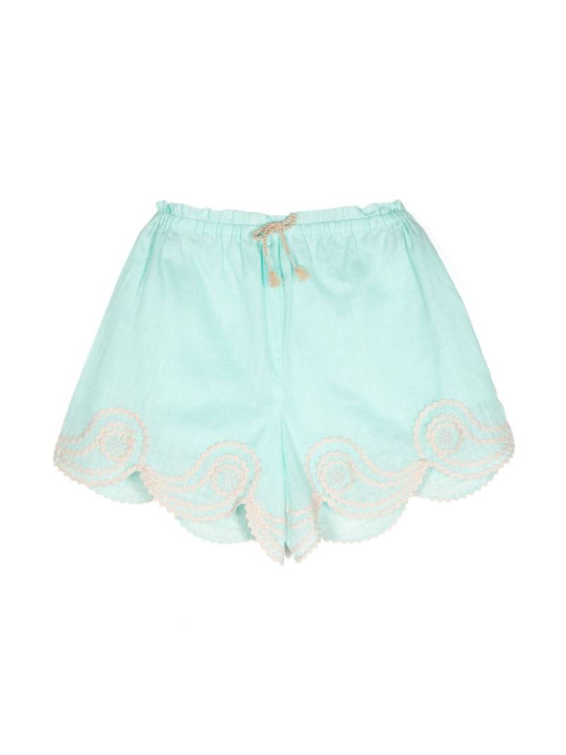 ZIMMERMANN Kids Waverley Ric Rac shorts - Blue von ZIMMERMANN Kids