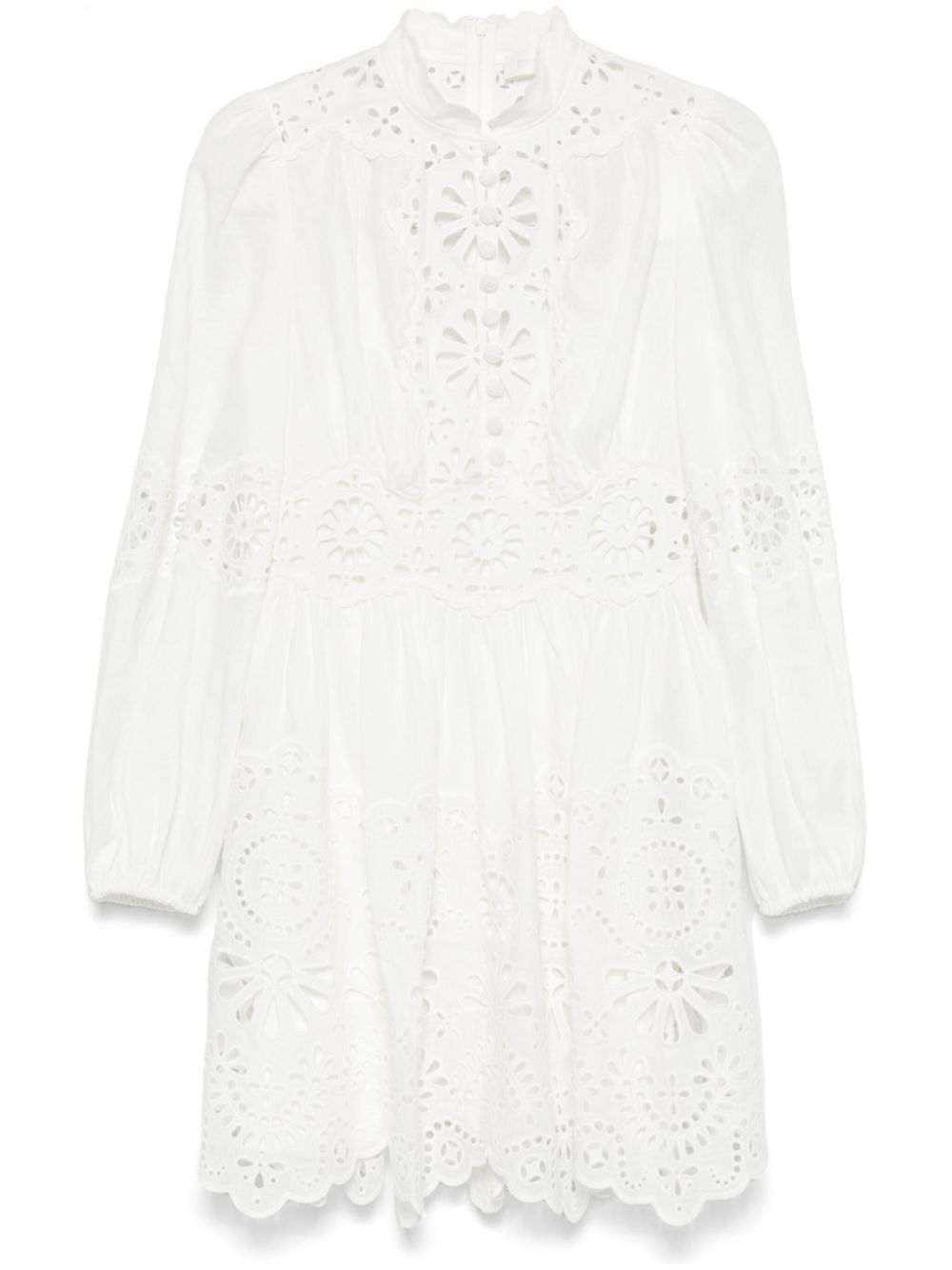 ZIMMERMANN Acacia mini dress - White von ZIMMERMANN