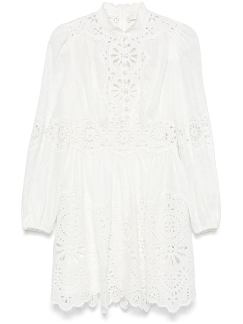 ZIMMERMANN Acacia mini dress - White von ZIMMERMANN