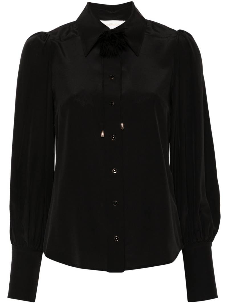 ZIMMERMANN Blouson shirt - Black von ZIMMERMANN