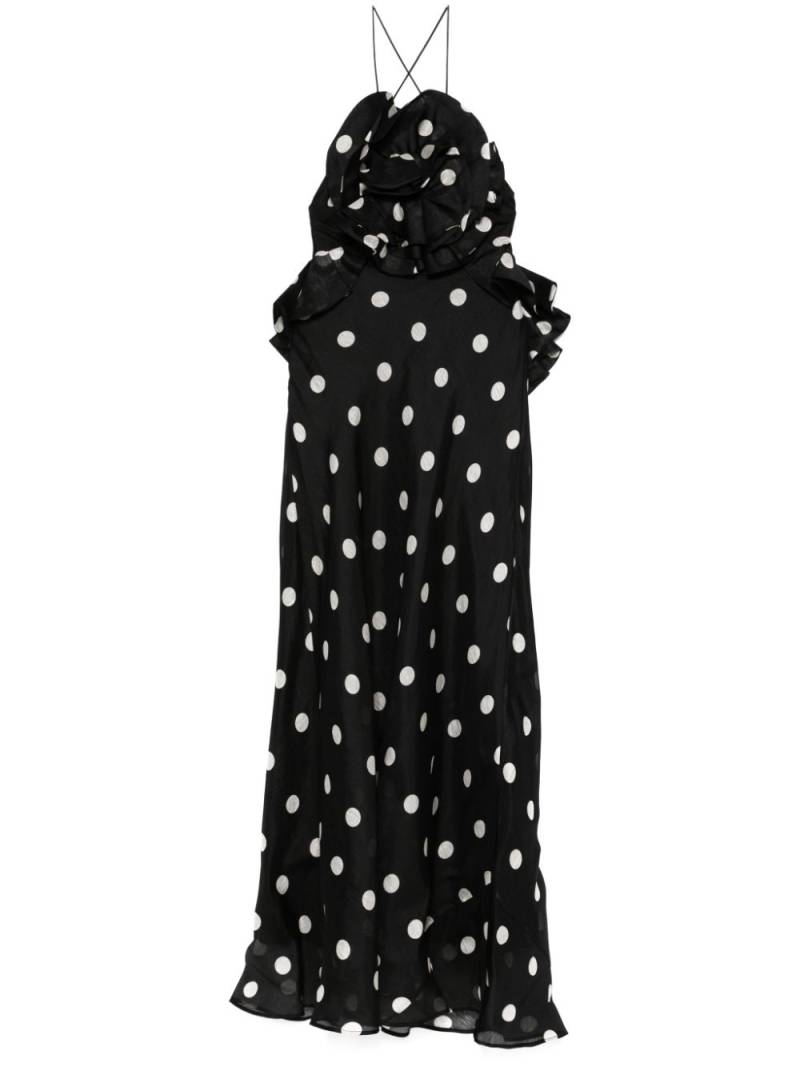 ZIMMERMANN Crush maxi dress - Black von ZIMMERMANN