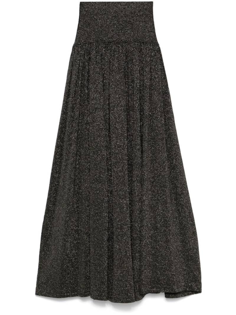 ZIMMERMANN Crush maxi skirt - Black von ZIMMERMANN