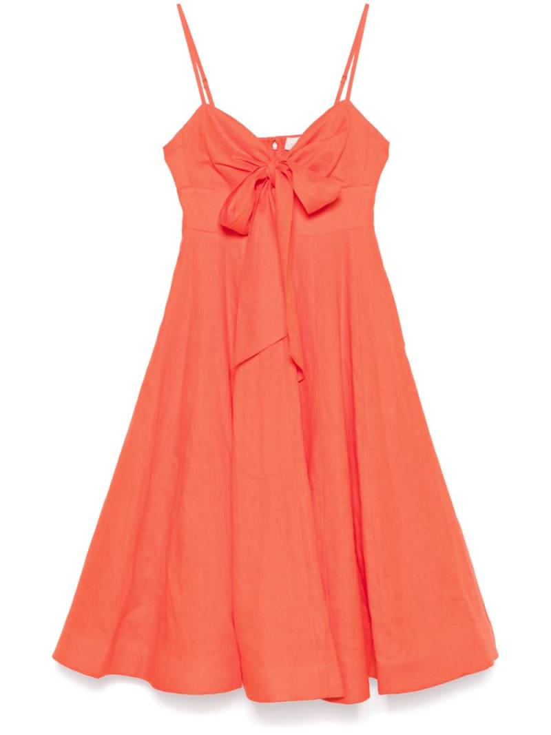 ZIMMERMANN Crush midi dress - Orange von ZIMMERMANN