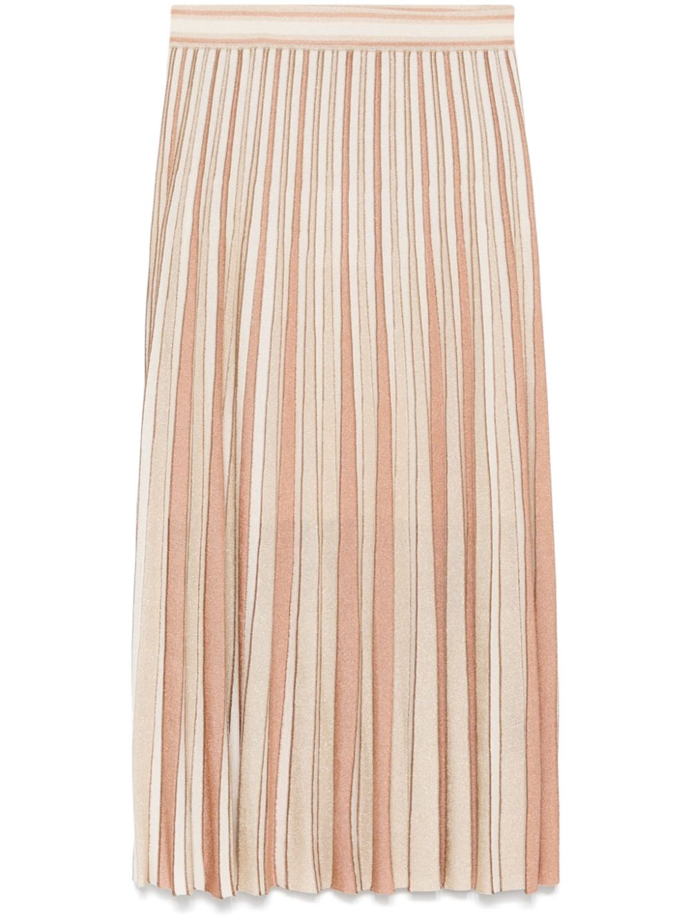 ZIMMERMANN Crush midi skirt - Neutrals von ZIMMERMANN