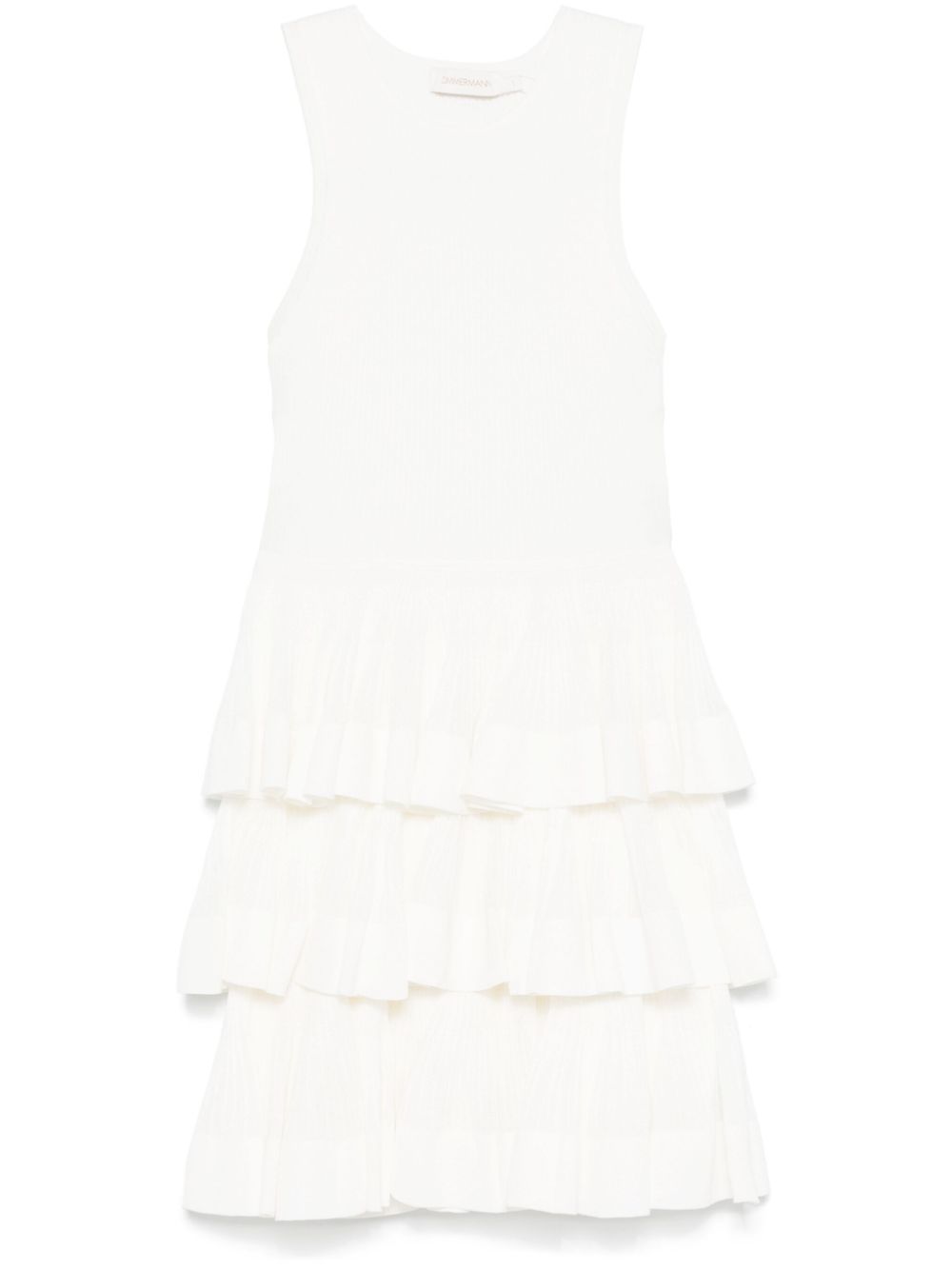 ZIMMERMANN Crush mini dress - White von ZIMMERMANN