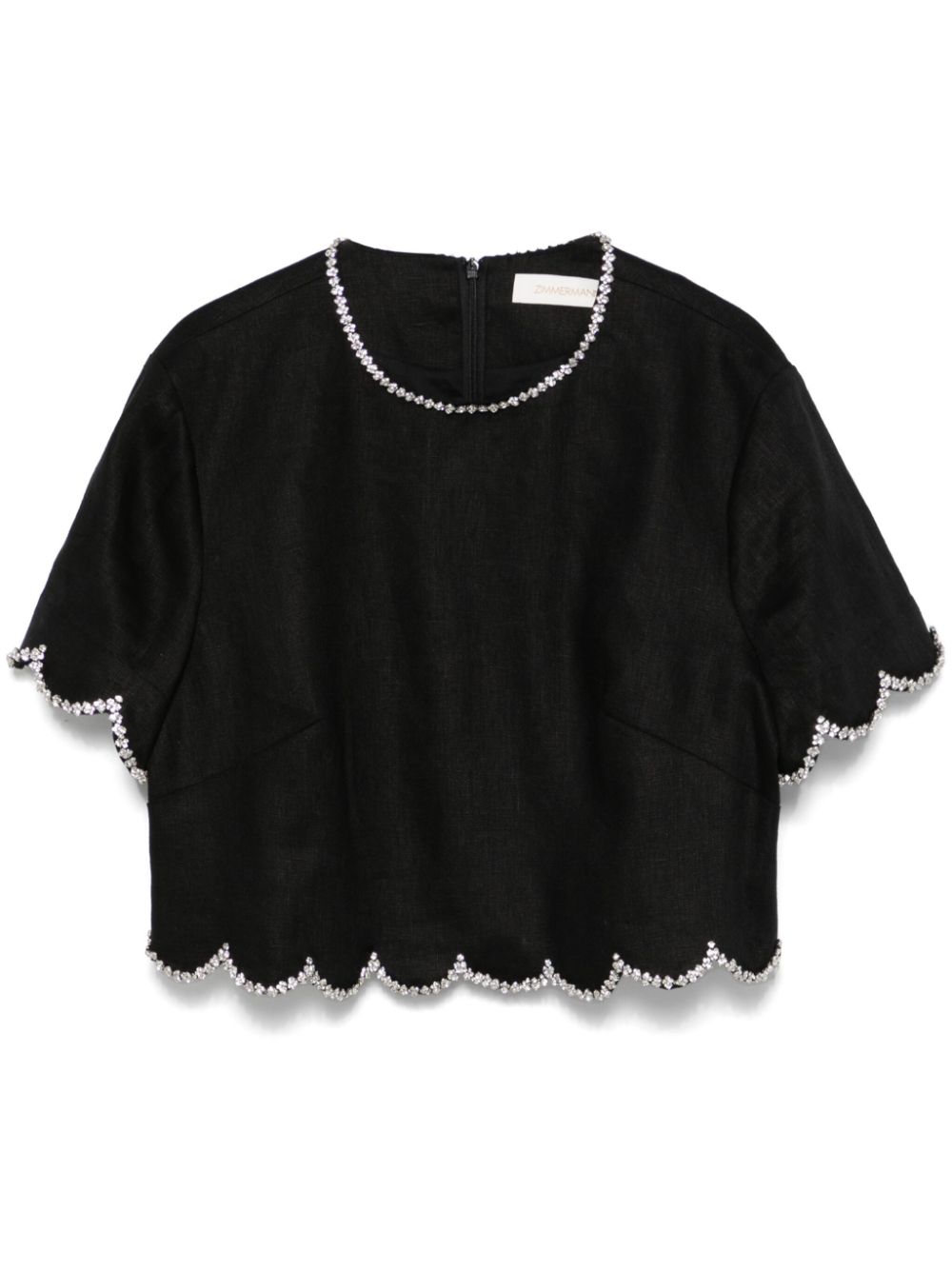 ZIMMERMANN Crush top - Black von ZIMMERMANN