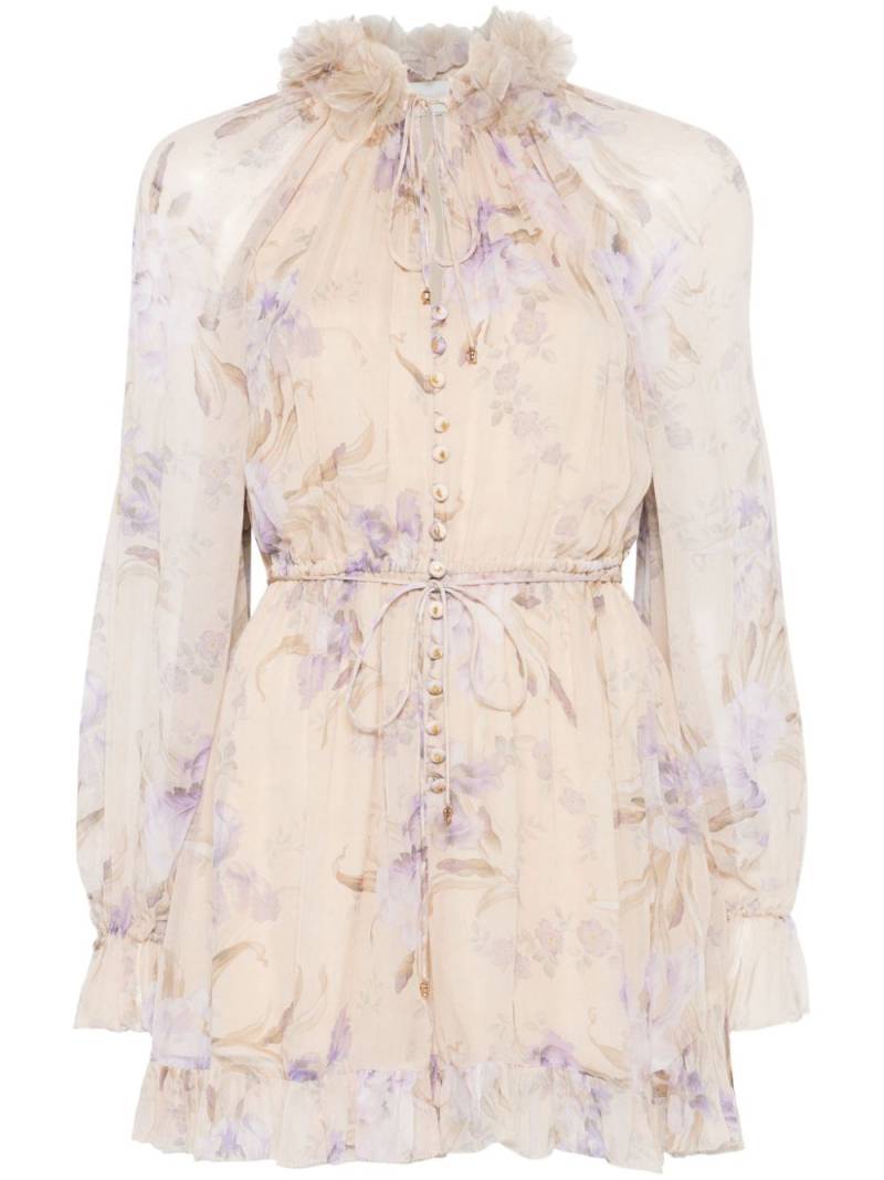 ZIMMERMANN Eden Flutter playsuit - Neutrals von ZIMMERMANN