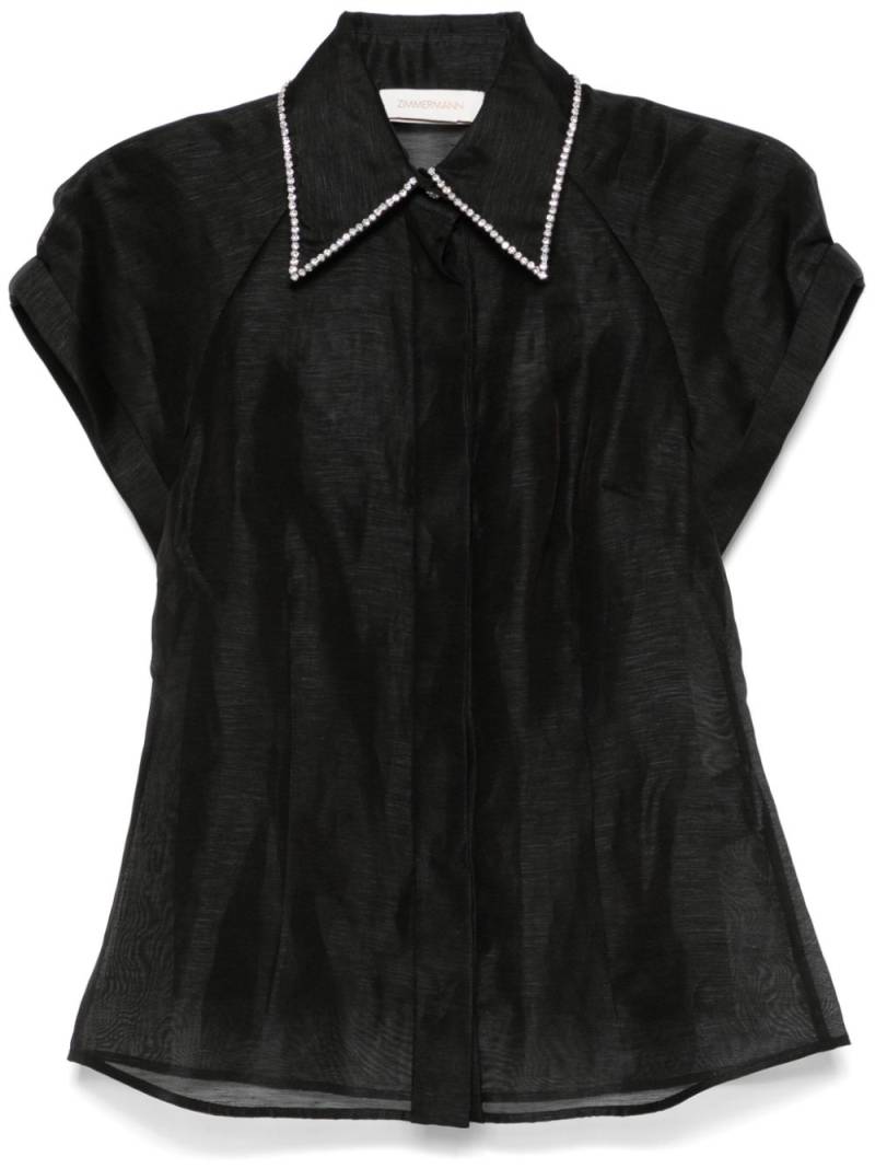 ZIMMERMANN Eden fitted blouse - Black von ZIMMERMANN