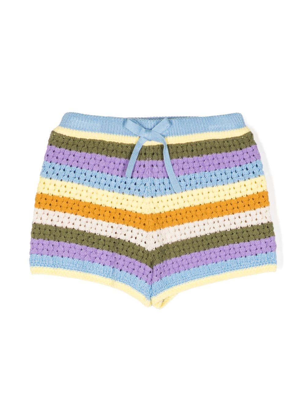 ZIMMERMANN Halcyon striped knit shorts - Multicolour von ZIMMERMANN