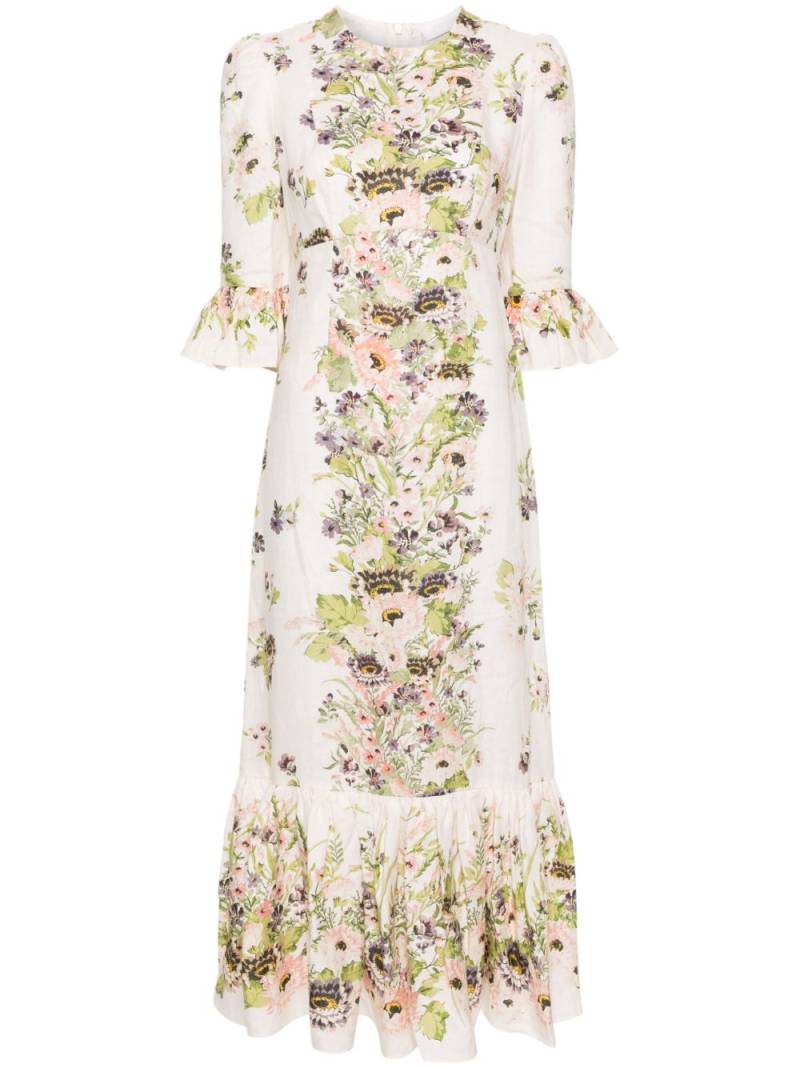 ZIMMERMANN Halliday floral-print maxi dress - Neutrals von ZIMMERMANN