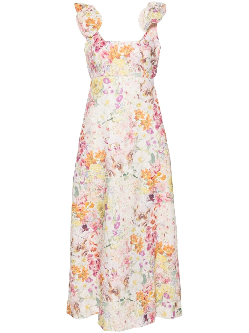 ZIMMERMANN Harmony floral-print maxi dress - White von ZIMMERMANN