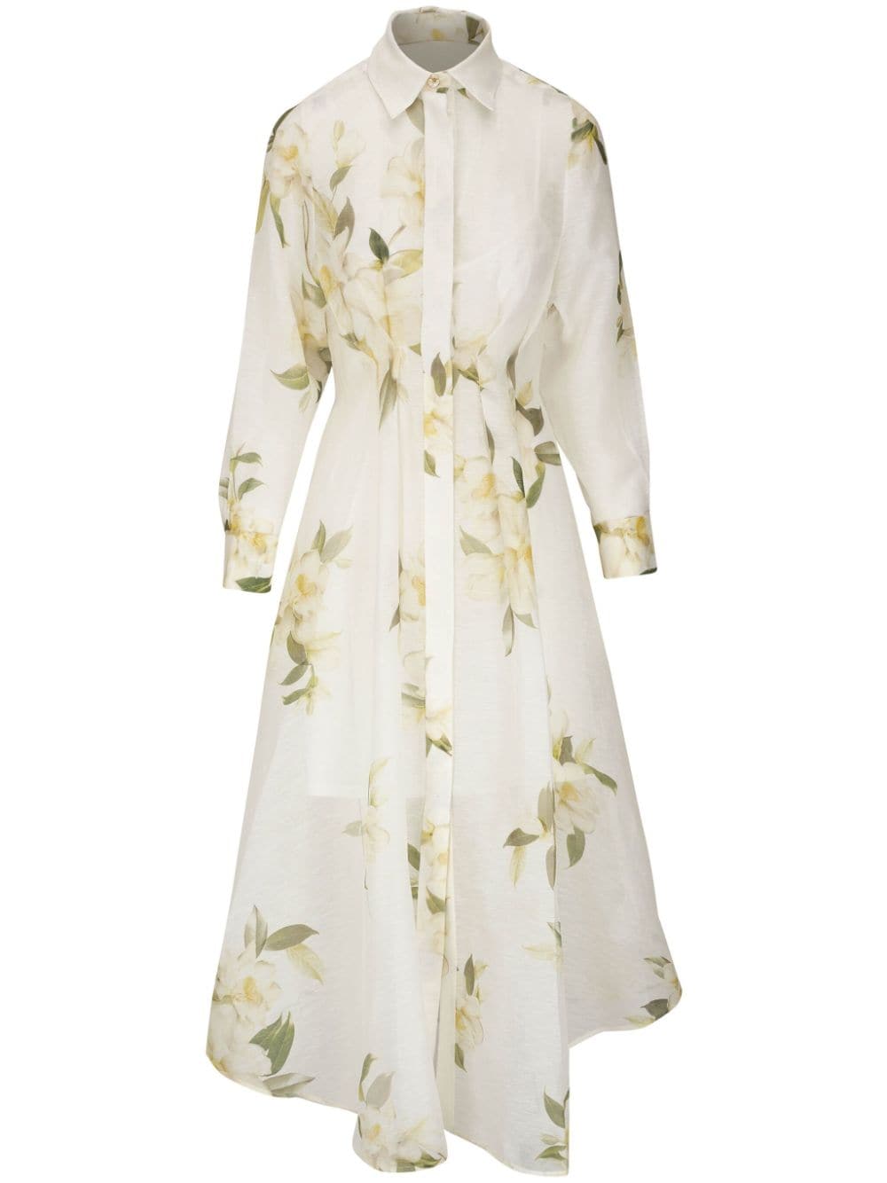 ZIMMERMANN Harmony floral-print midi dress - White von ZIMMERMANN