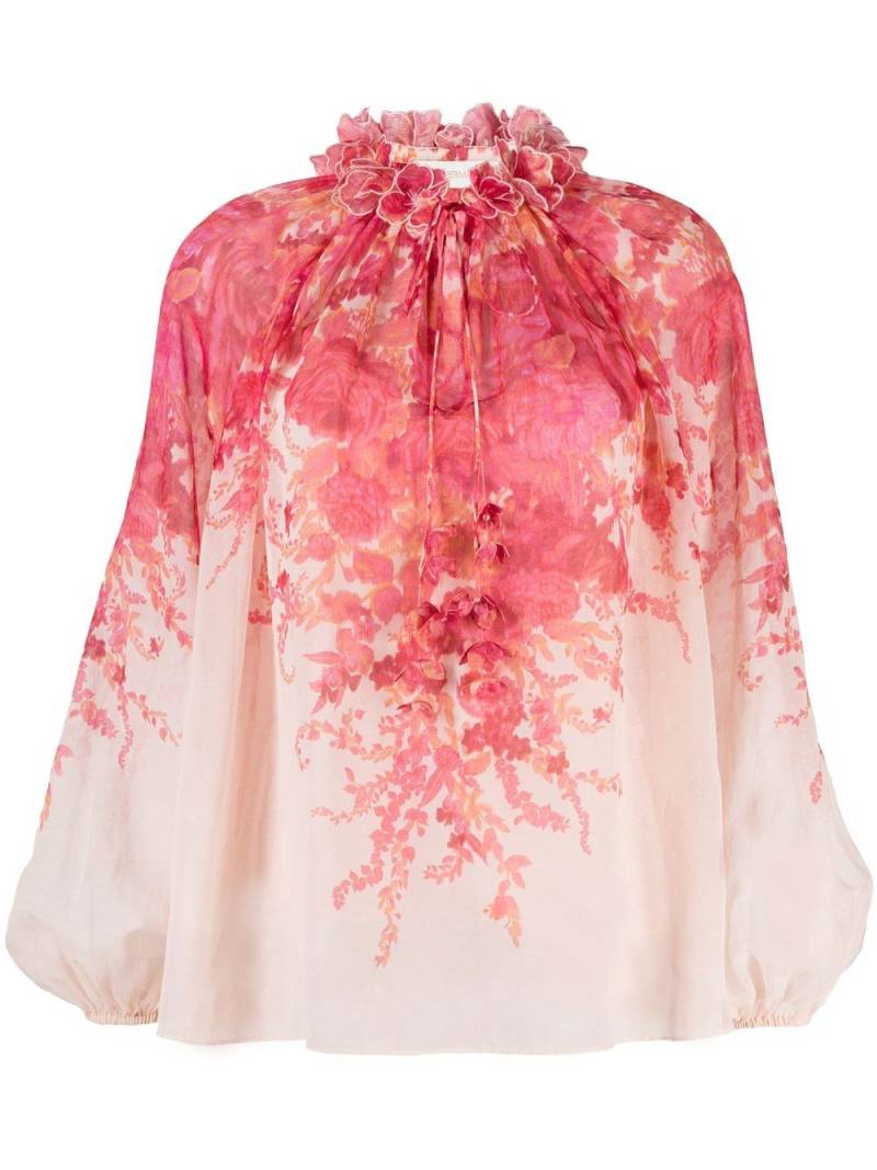 ZIMMERMANN High Tide Billow blouse - Pink von ZIMMERMANN