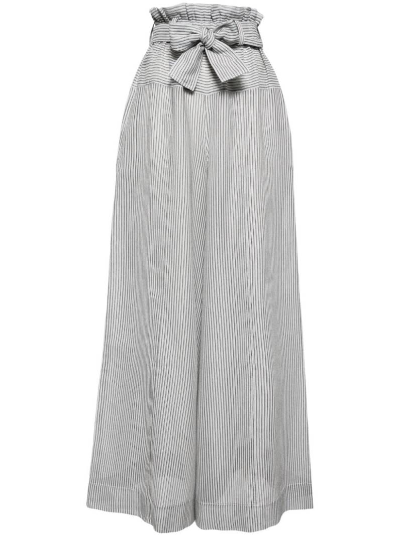 ZIMMERMANN Illustration Paperbag pants - White von ZIMMERMANN