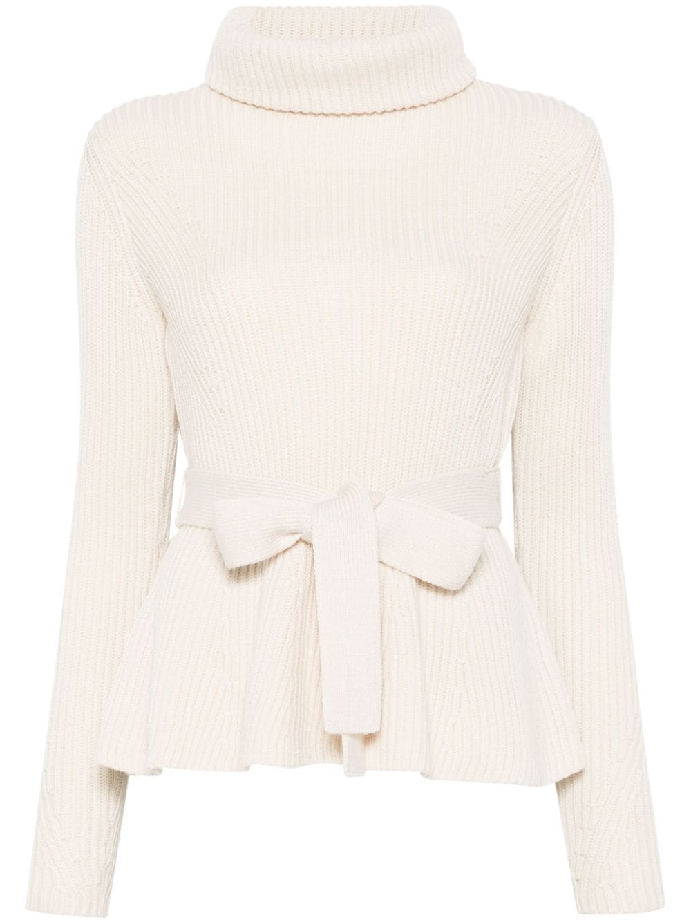 ZIMMERMANN Illustration Peplum sweater - Neutrals von ZIMMERMANN