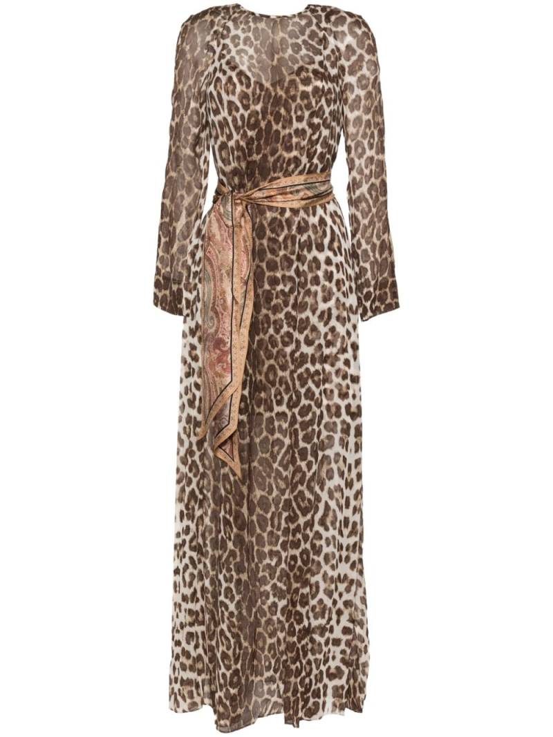 ZIMMERMANN Illustration Sheath maxi dress - Brown von ZIMMERMANN