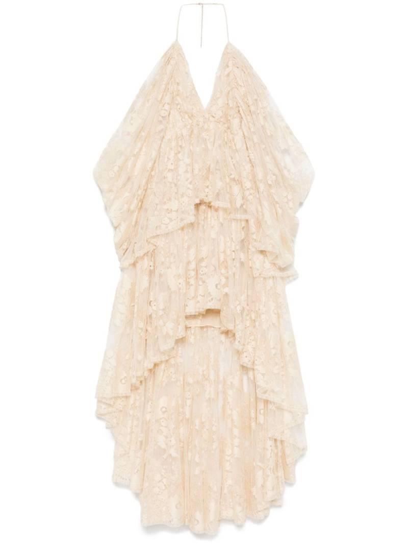 ZIMMERMANN Ilustration Lace mini dress - Neutrals von ZIMMERMANN