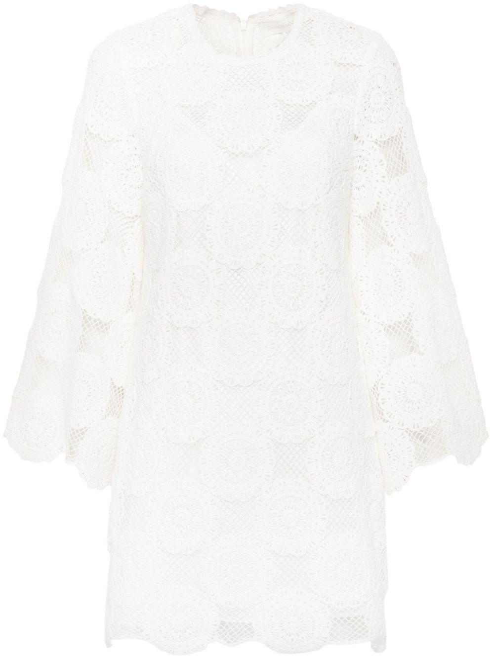 ZIMMERMANN Junie crochet lace mini dress - White von ZIMMERMANN