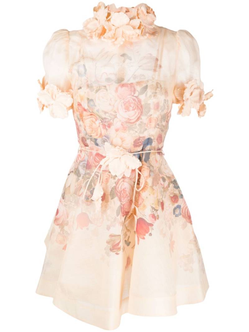 ZIMMERMANN Luminosity Flower minidress - Pink von ZIMMERMANN