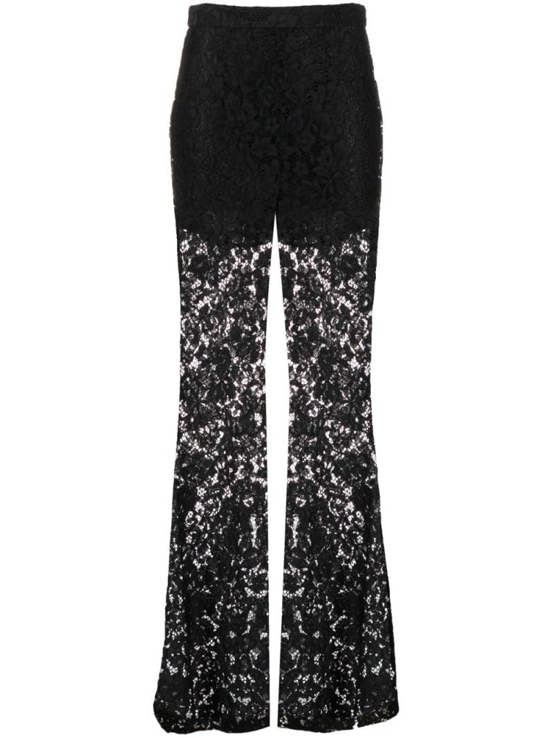 ZIMMERMANN Matchmaker flared lace trousers - Black von ZIMMERMANN