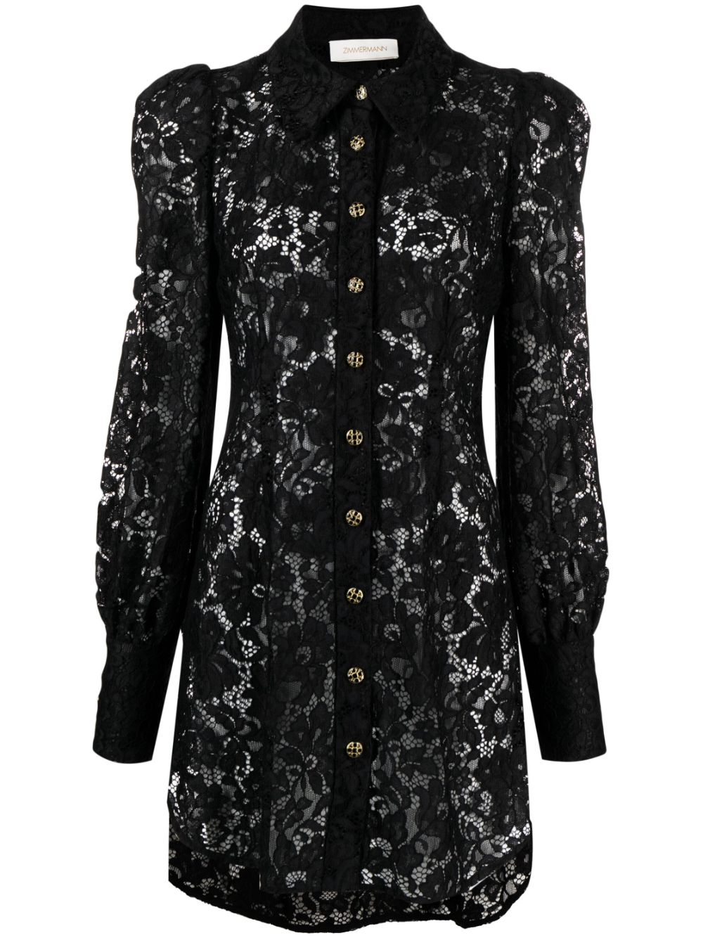 ZIMMERMANN Matchmaker lace shirt - Black von ZIMMERMANN