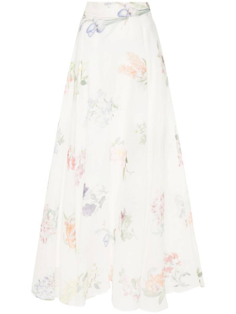 ZIMMERMANN Natura maxi skirt - White von ZIMMERMANN