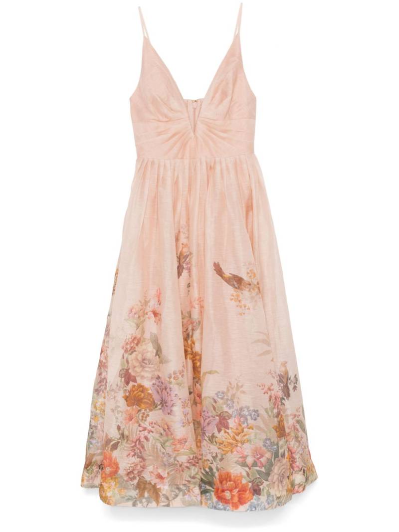 ZIMMERMANN Pavilion midi dress - Orange von ZIMMERMANN