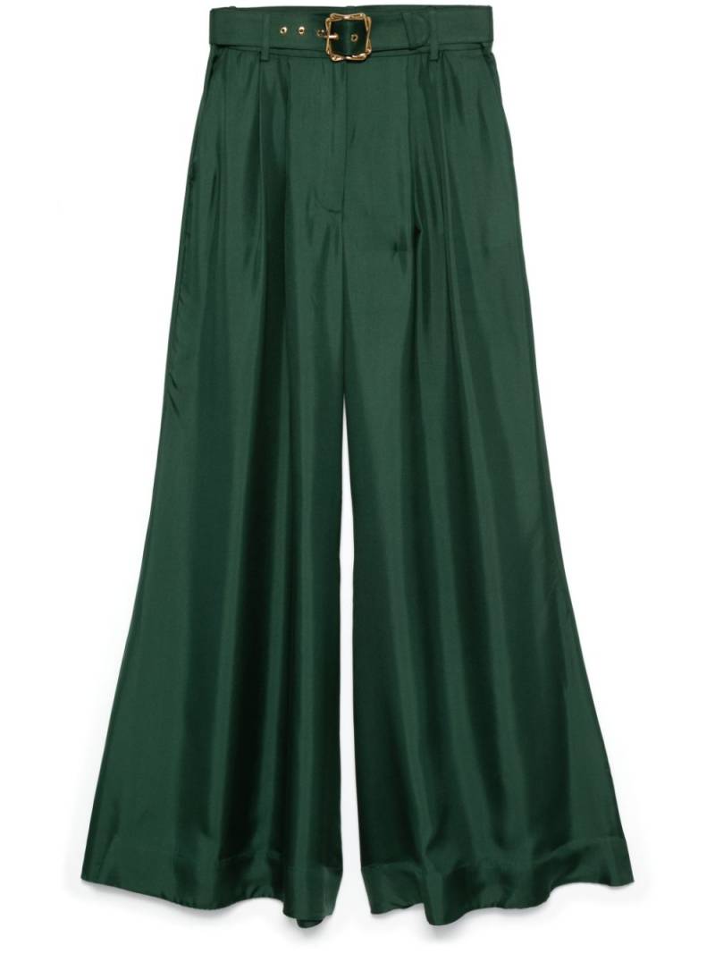 ZIMMERMANN PANTS WIDE LEG PAVILION - Green von ZIMMERMANN