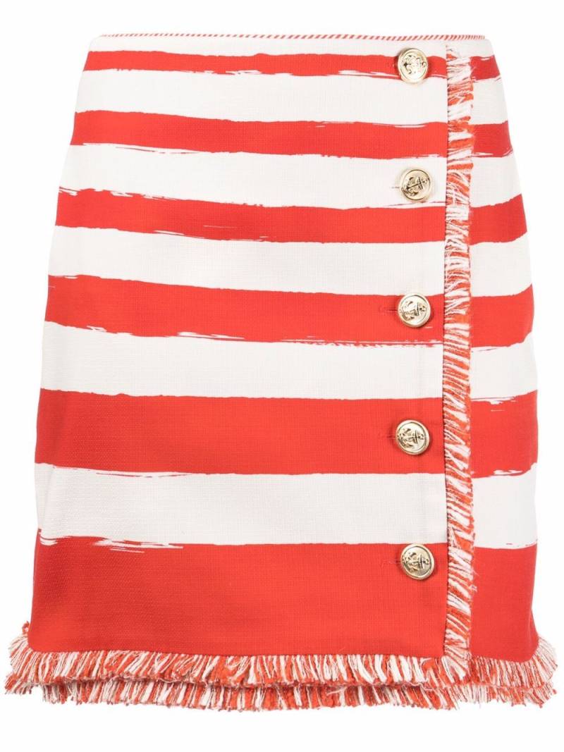 ZIMMERMANN Postcard striped skirt - Red von ZIMMERMANN