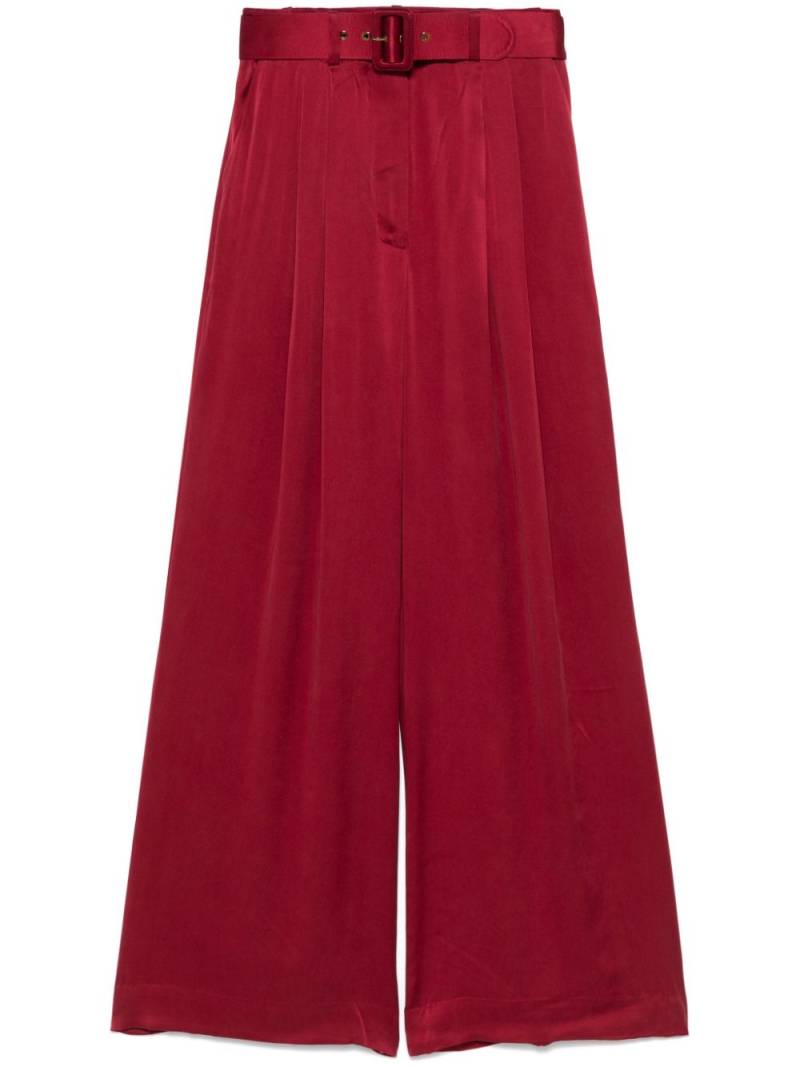 ZIMMERMANN Tuck trousers - Red von ZIMMERMANN