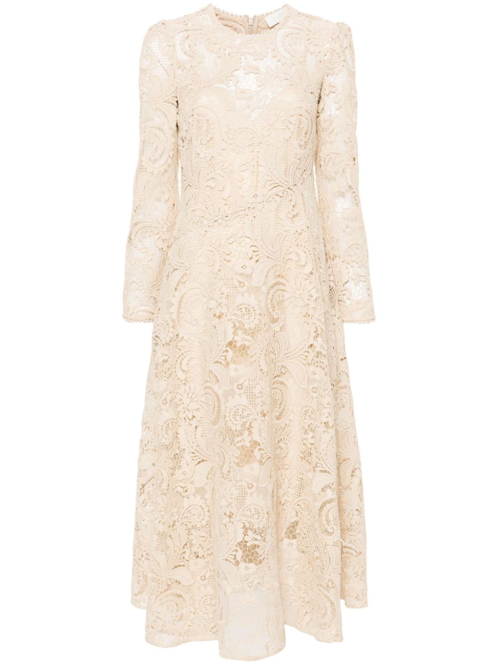 ZIMMERMANN Waverly lace midi dress - Neutrals von ZIMMERMANN