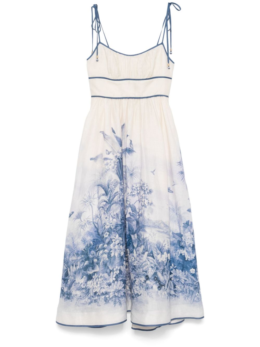 ZIMMERMANN Wylie Picnic midi dress - White von ZIMMERMANN