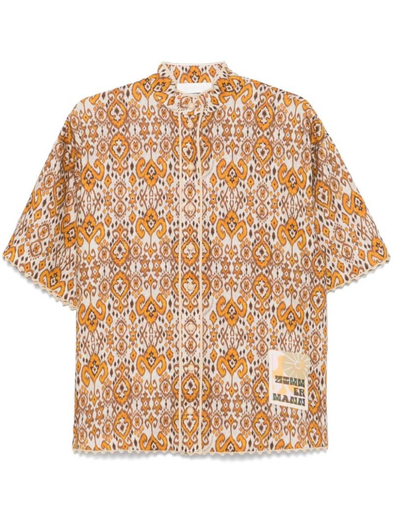 ZIMMERMANN Wylie shirt - Brown von ZIMMERMANN