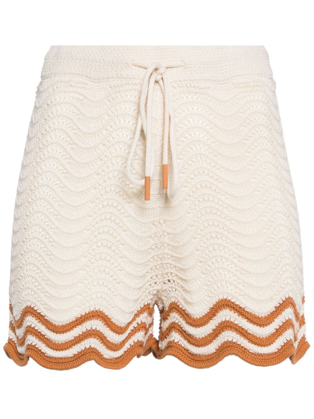 ZIMMERMANN crochet-knit shorts - Neutrals von ZIMMERMANN