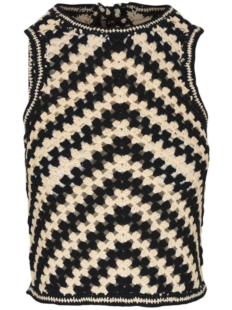 ZIMMERMANN crochet-knit top - Black von ZIMMERMANN