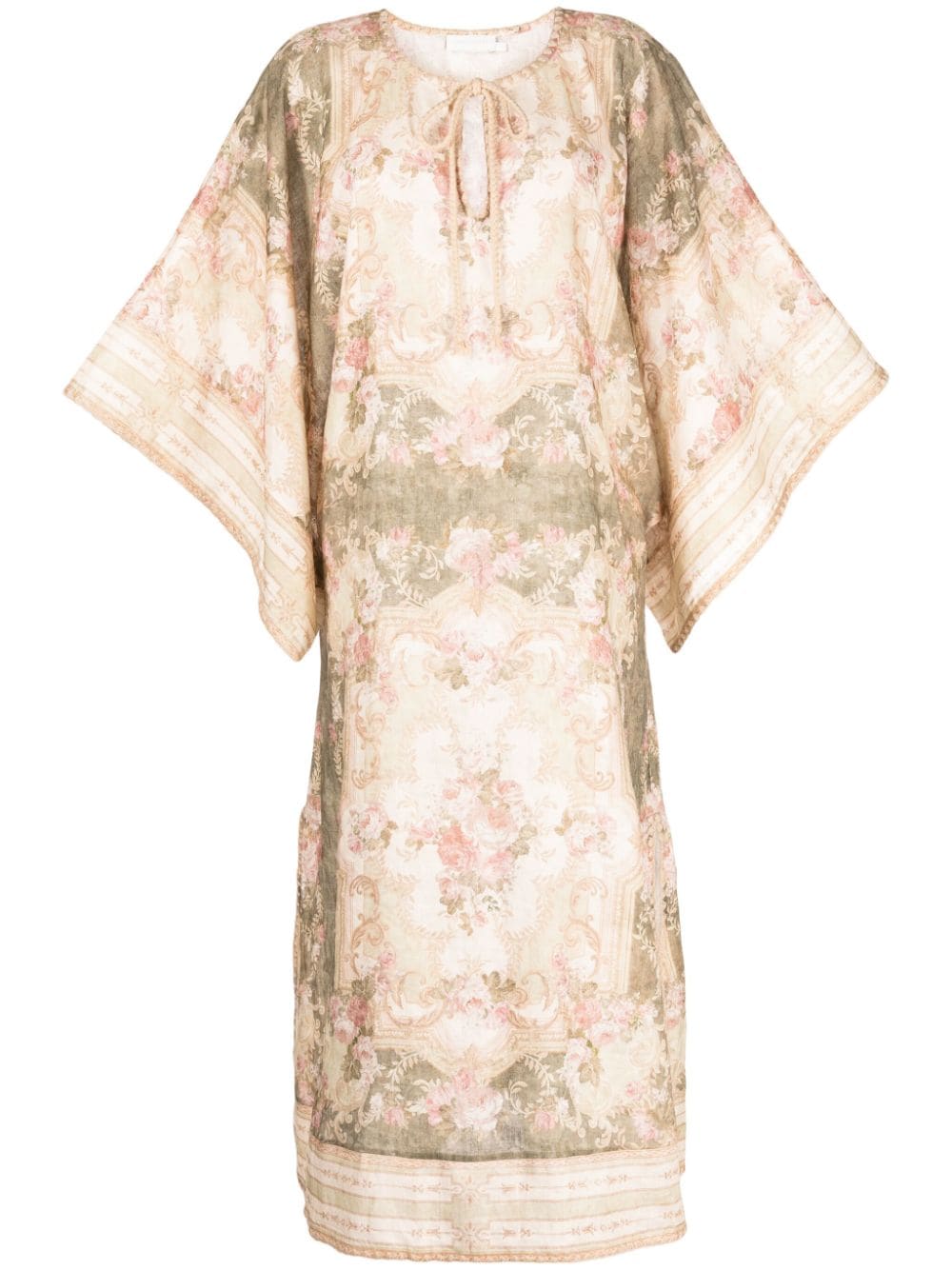 ZIMMERMANN floral-print linen maxi dress - Multicolour von ZIMMERMANN