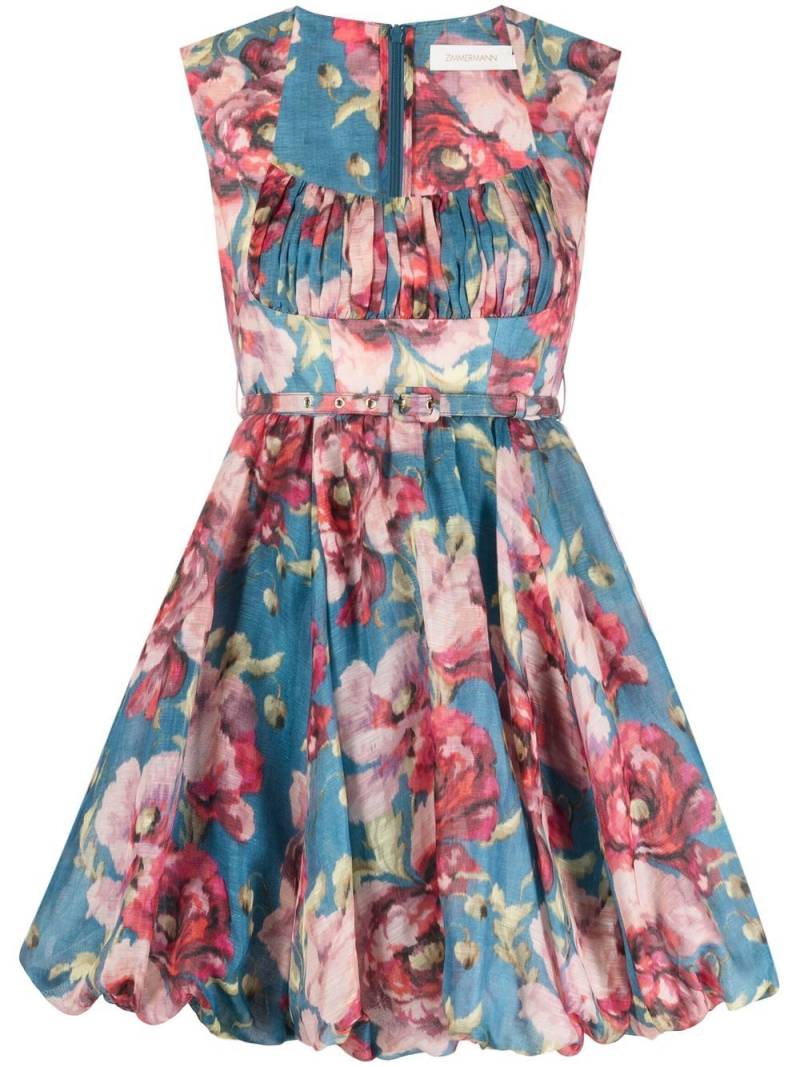 ZIMMERMANN floral-print minidress - Blue von ZIMMERMANN