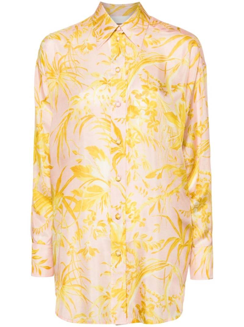 ZIMMERMANN floral-print silk shirt - Pink von ZIMMERMANN