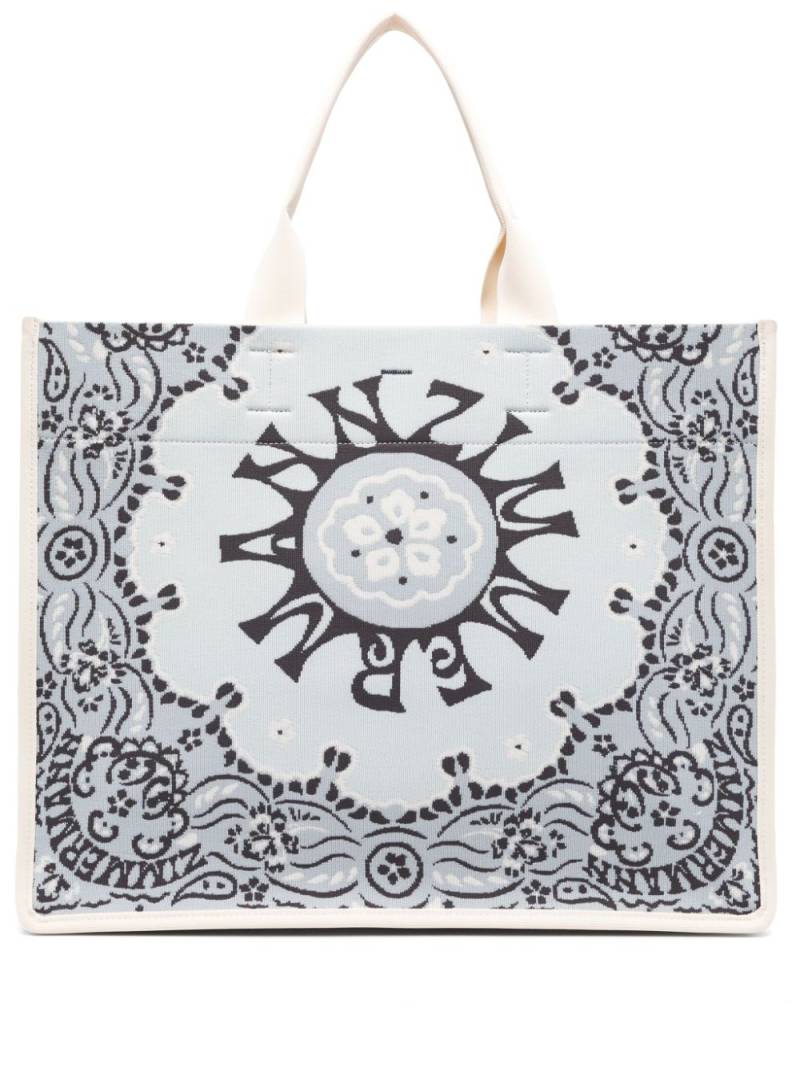 ZIMMERMANN graphic-print tote bag - Blue von ZIMMERMANN