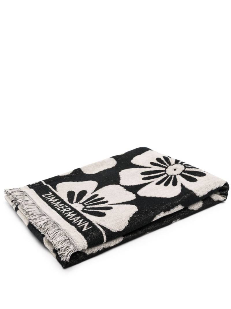 ZIMMERMANN jacquard beach towel - Neutrals von ZIMMERMANN