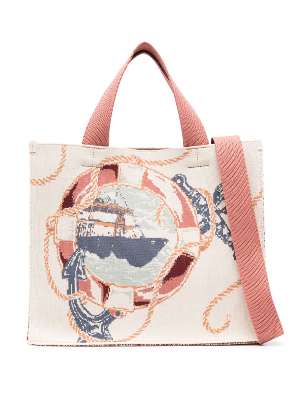 ZIMMERMANN medium jacquard tote bag - Neutrals von ZIMMERMANN