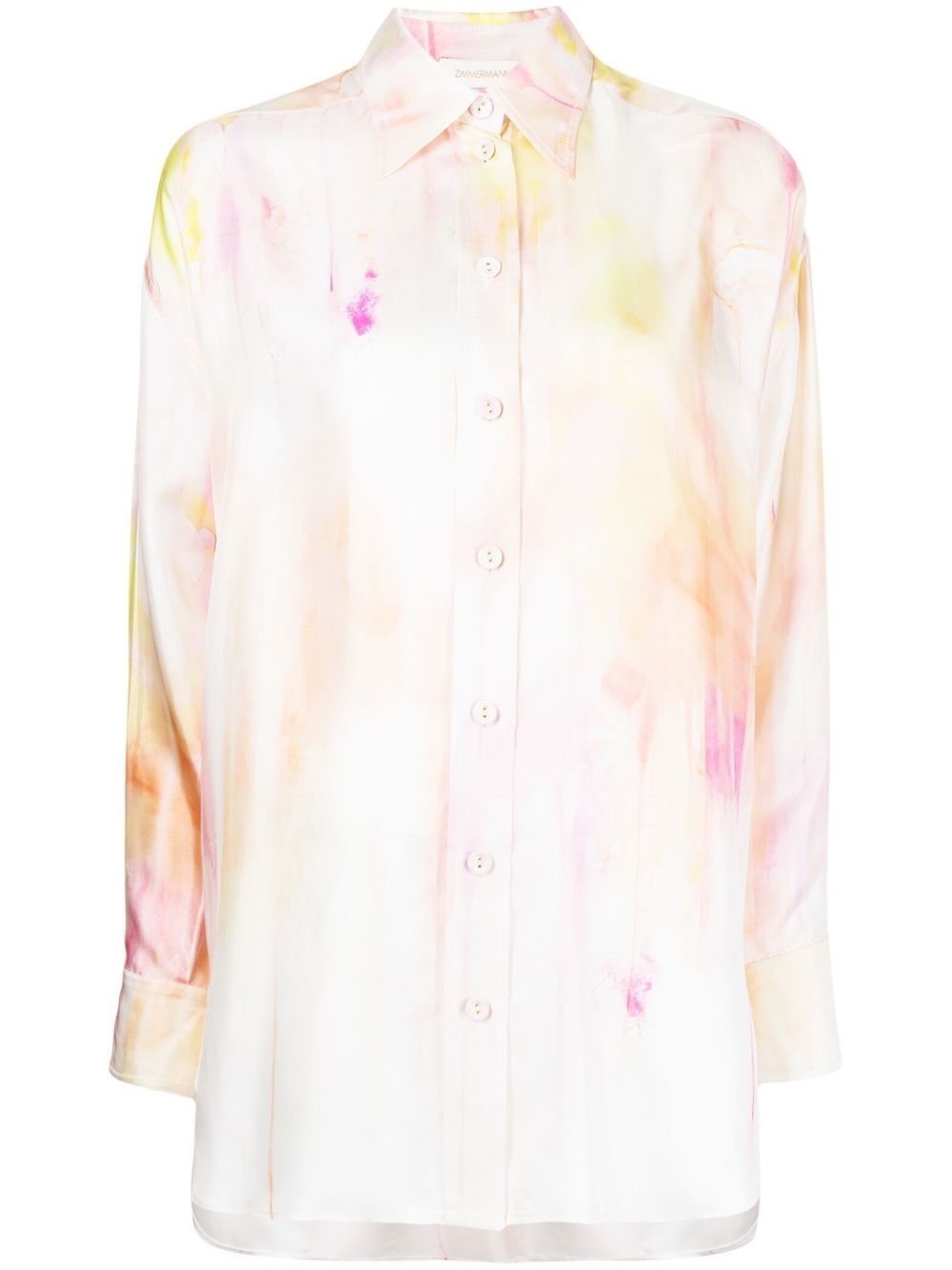 ZIMMERMANN tie-dye pattern shirt - Multicolour von ZIMMERMANN