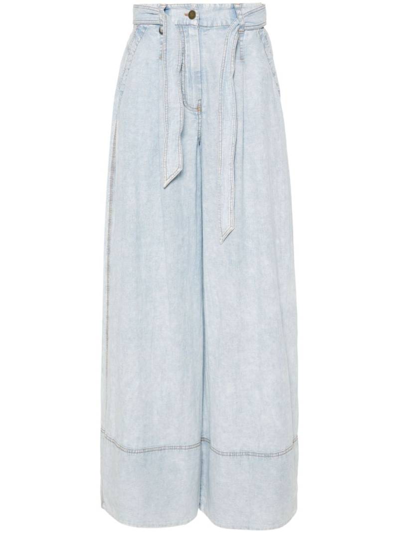 ZIMMERMANN wide-leg cotton jeans - Blue von ZIMMERMANN