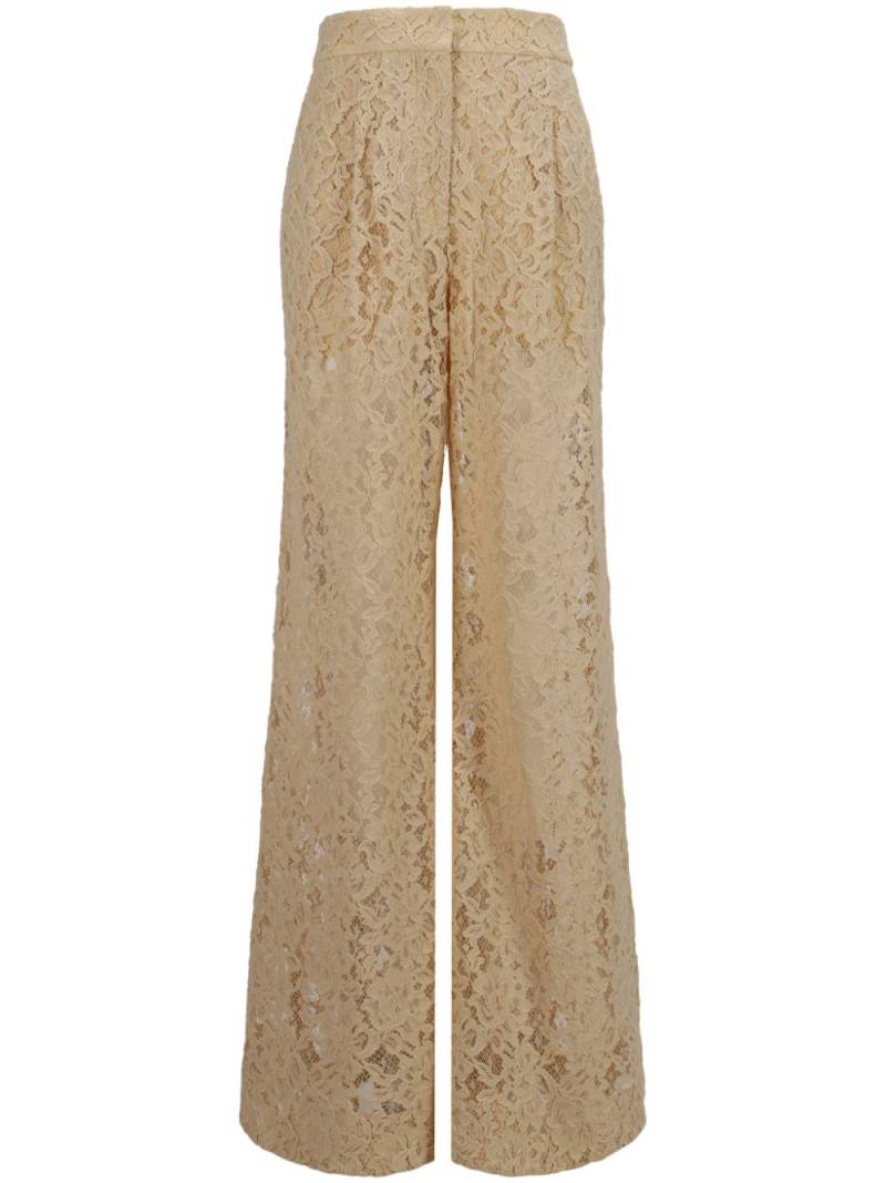 ZIMMERMANN wide-legged lace trousers - Neutrals von ZIMMERMANN