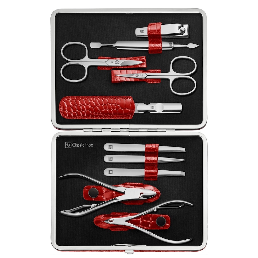 ZWILLING ®  ZWILLING ® CLASSIC INOX Kroko Rahmen-Etui, rot, 10-tlg. nagelpflegeset 1.0 pieces von ZWILLING ®