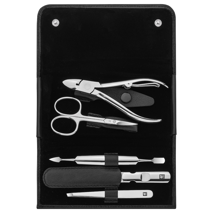 ZWILLING ®  ZWILLING ® CLASSIC INOX Druckknopf-Etui, Rindleder, schwarz, 5-tlg nagelpflegeset 1.0 pieces von ZWILLING ®