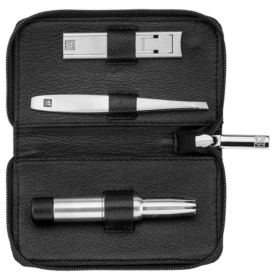 ZWILLING ®  ZWILLING ® Schwarzes Leder-Etui mit Reißverschluss 3-tlg. aus hochwertigem Leder nagelpflegeset 1.0 pieces von ZWILLING ®