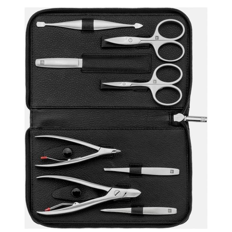 ZWILLING ®  ZWILLING ® Twinox Reißverschluss-Etui, Rindleder, black, 8-tlg. nagelpflegeset 1.0 pieces von ZWILLING ®